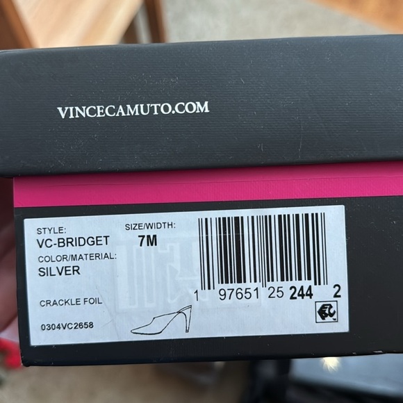 Vince Camuto Bridget High Heel Mule Pumps in Silver - Picture 9 of 14